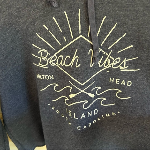 Blue 84 Hilton Head Island Beach Vibes Cropped Hoodie. Size Medium. - Picture 2 of 12